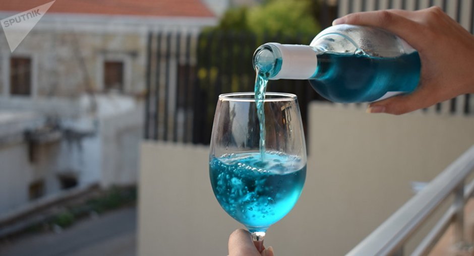 Piter Ubi Blue wine from the Lebanon